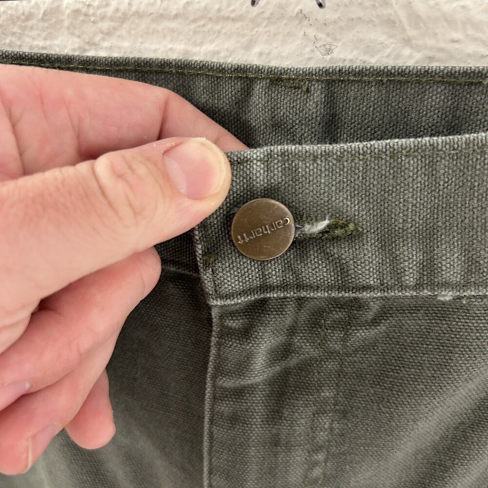 Carhartt Dungaree Fit Carpenter Pants “Moss Green” B11 MOS - Picture 7 of 7